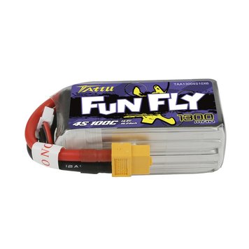 Акумулятор до дрону батарея для квадрокоптера Tattu Funfly Series 1300 mAh 14.8V 100C 4S 1P Lipo XT60 (TAA13004S10X6) TAA13004S10X6 фото