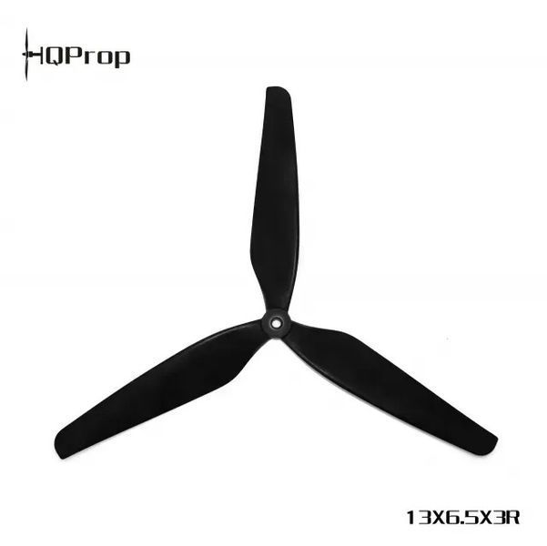 Пропелери HQProp 13X6.5X3 (1CW+1CCW) Black-Glass Fiber Reinforced Nylon 13X6.5X3_1CW+1CCW фото