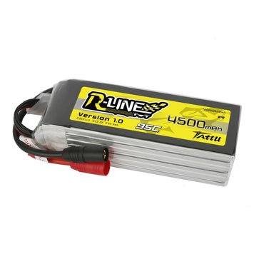 Аккумулятор Tattu R-Line 6S 4500mAh 22.2V 95C Lipo для квадрокоптера FPV с разъемом AS150 (TAA45006S95AS) TAA45006S95AS фото