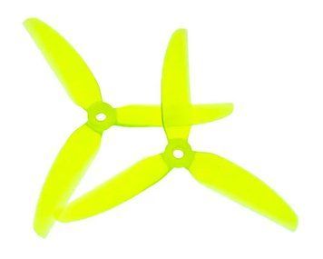 Пропелери HQProp 5x4.3x3V2S Freestyle Prop (2CW+2CCW) &ndash; Poly Carbonate (Light Yellow) HQ_5x4.3x3V2S фото
