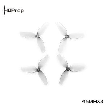 Пропелери HQ Micro Whoop Prop 45MMX3 Grey  (2CW+2CCW)-Poly Carbonate-1.5MM Shaft 45MMX3_1.5MM фото