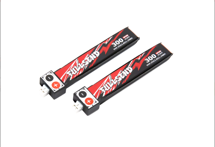 Акумулятор до дрону Fullsend 1S HV 300mAh 40C Lipo Batteray-PH2.0 (5шт. в упаковці) F008241 фото