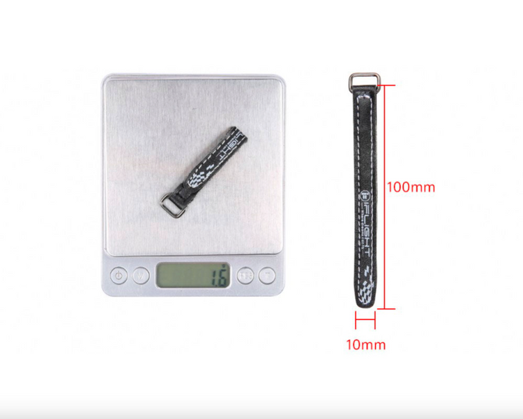 Стяжки для аккумуляторів iFlight Black Microfiber PU Leather Battery Straps 10*100mm(5 шт. / комплект) F008470 фото