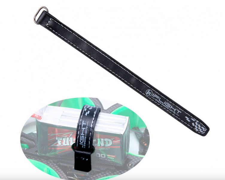 Стяжки для аккумуляторов iFlight Black Microfiber PU Leather Battery Straps 10*100mm(5 шт. / комплект) F008470 фото