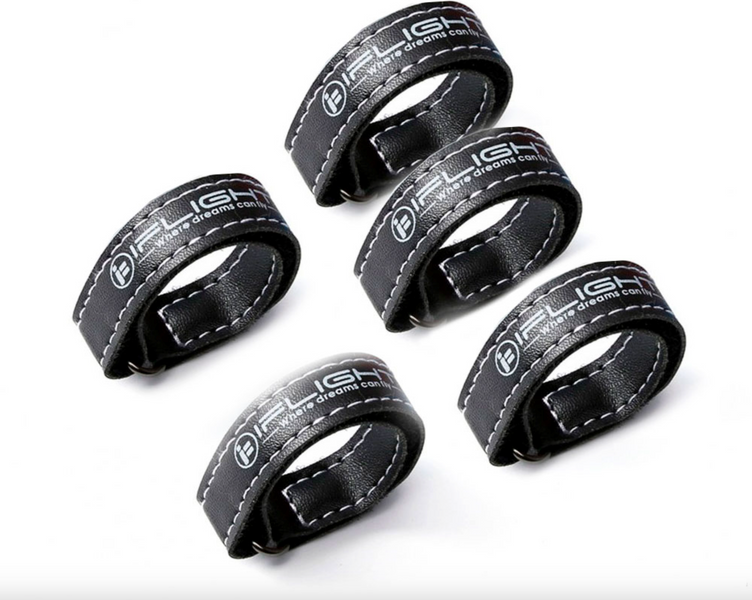 Стяжки для аккумуляторов Black Microfiber PU Leather Battery Straps 15*150mm(5 шт. / комплект) F008473 фото