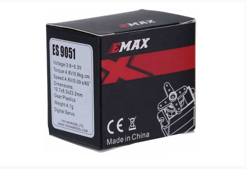 Сервопривод Emax ES9051 4.3г 0.8кг/0.09сек цифровой ES9051 фото