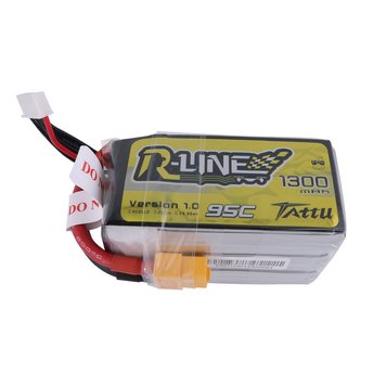 Аккумулятор к дрону FPV батарея для квадрокоптера Tattu R-Line LiPO 22,2V 1300 mAh 6S 1P 95C XT60 (TAA13006S95X6) V 1.0 TAA13006S95X6 фото