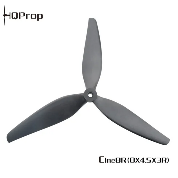 Пропелери HQProp Cine8 (8X4.5X3) Black-Glass Fiber Reinforced Nylon (2 шт CW + CCW) Cine8X4.5X3B-GRN_2 фото